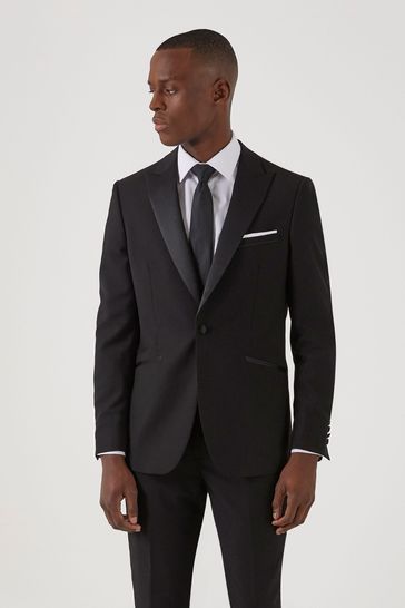 ONS440 Sinatra Black Slim Fit Suit