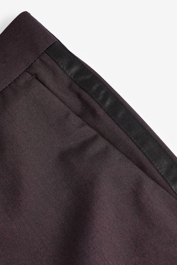 ONS439 Red Regular Tuxedo Suit - Image 7