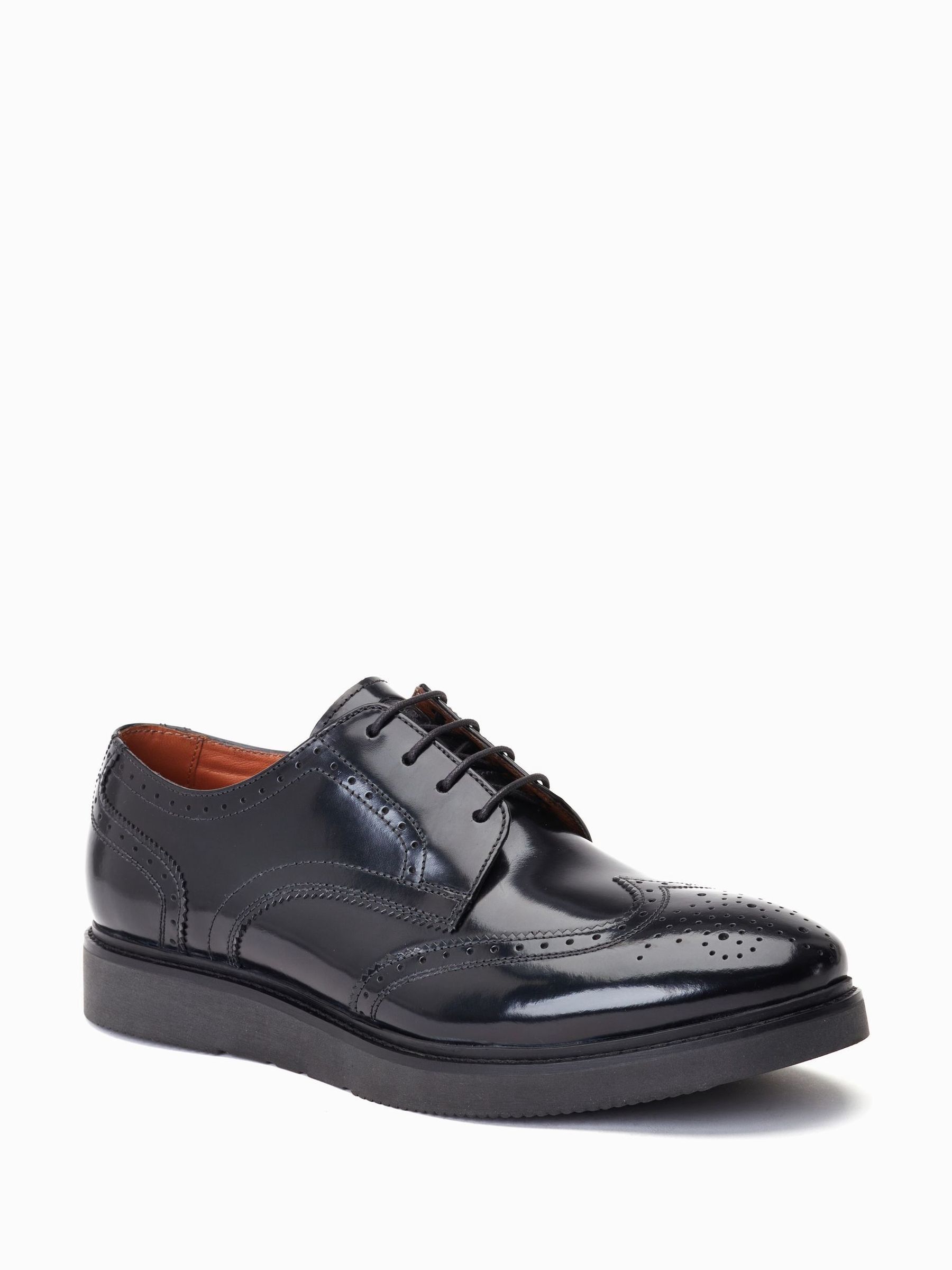 ONS414 Lace Up Brogue Shoes - Image 3