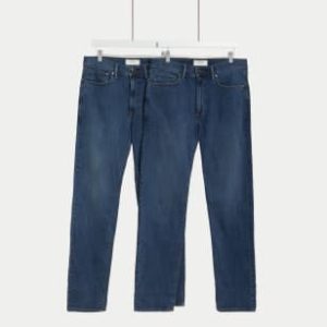 ONS464 2pk Straight Fit Stretch Jeans