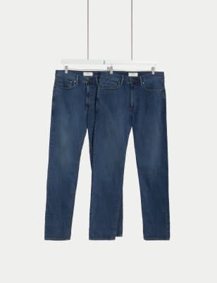 ONS464 2pk Straight Fit Stretch Jeans