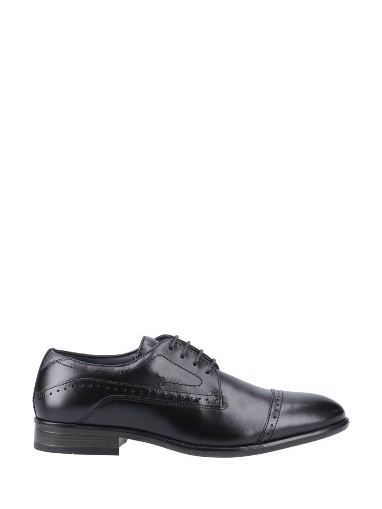 ONS418 Black Sdard Fit Signature Italian Leather Wingcap Brogue Shoes