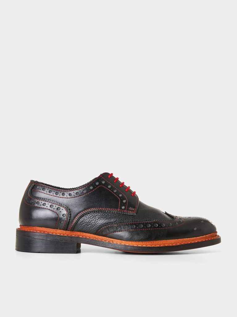 ONS413 Black Oxford Brogue Shoes