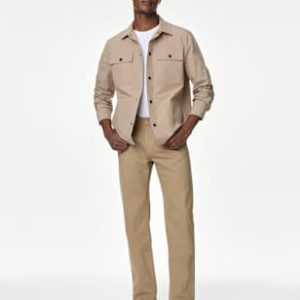 ONS447 Straight Fit Linen Blend Jeans