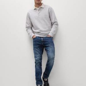 ONS451 Slim Fit Vintage Wash Stretch Jeans
