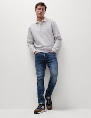 ONS451 Slim Fit Vintage Wash Stretch Jeans