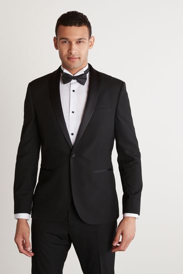 ONS431 Black Regular Tuxedo Suit